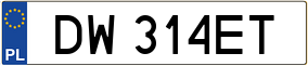 Truck License Plate
